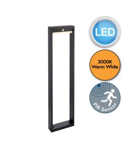 Endon Lighting - Dannah - 96936 - LED Black White IP44 Solar Outdoor Post Light