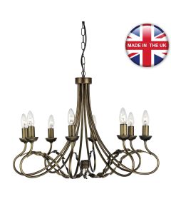 Elstead - Olivia OV8-BLK-GOLD Chandelier