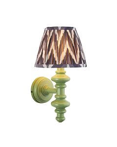 Endon Lighting - Carnaby & Zigzag 20cm - 114455 - Green Grey Wall Light