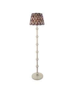 Endon Lighting - Carnaby & Zigzag 35cm - 115477 - White Grey Floor Lamp