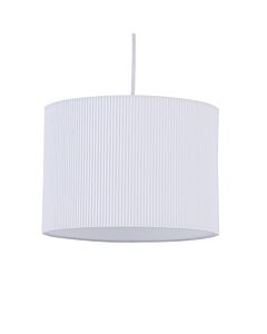 White Pleated 33cm Pendant Lightshade