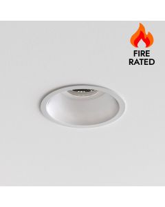 Astro Lighting - Minima Slimline Round Fixed 1249034 - IP65 Fire Rated Matt White Downlight/Recessed