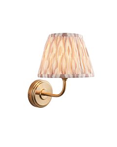 Endon Lighting - Step Arc & Ikat 20cm - 116055 - Aged Brass Neutral Wall Light