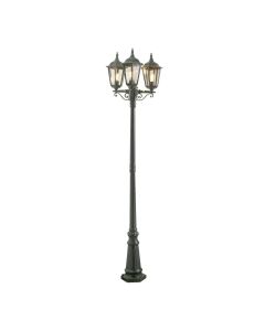 Konstsmide - Firenze - 7217-600 - Green 3 Light Outdoor Lamp Post