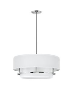 Hinkley Lighting - Graham - HK-GRAHAM-L-PN - Nickel 4 Light Flush Ceiling Light