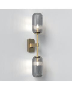 Astro Lighting - Tacoma Twin 1429008 - IP44 Antique Brass Wall Light Excluding Shade