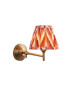 Endon Lighting - Obelisk Fold & Zigzag 16cm - 115729 - Aged Brass Orange Wall Light