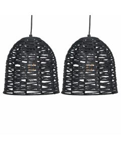 Set of 2 Kleo - Dark String Pendant Lightshade