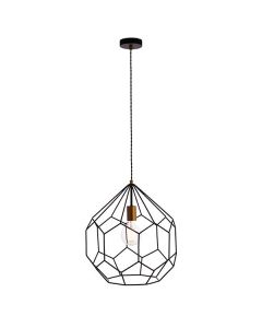 Endon Lighting - Deco - 76686 - Black Gold Ceiling Pendant Light