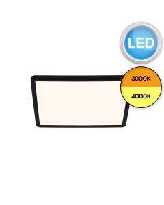 Nordlux - Oja Square 29 - 2015066103 - LED Black White IP54 Bathroom Ceiling Flush Light