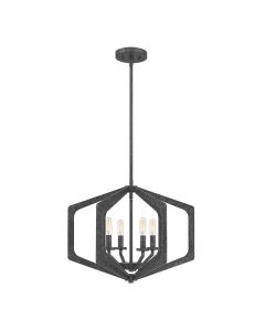 Quoizel Lighting - Vanguard - QZ-VANGUARD-4P-OK - Black 4 Light Ceiling Pendant Light