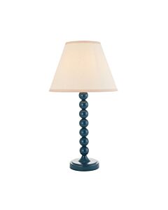 Endon Lighting - Higgledy & Ivy 25cm - 114724 - Blue Vintage White Table Lamp With Shade