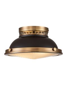 Hinkley Lighting - Amelia - HK-AMELIA-F-M-RB - Buckeye Bronze Clear Glass 2 Light Flush Ceiling Light