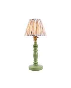 Endon Lighting - Bibury & Ikat 16cm - 115884 - Green Aged Brass Neutral Table Lamp With Shade