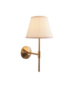 Endon Lighting - Obelisk T Bar & Ivy 20cm - 116024 - Aged Brass Vintage White Wall Light