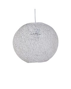 Abaca - White 10 inch Globe Ceiling Light Shade