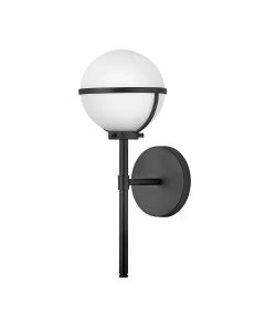 Hinkley Lighting - Hollis - HK-HOLLIS1-O-BK-BATH - Black Opal Glass IP44 Bathroom Wall Light