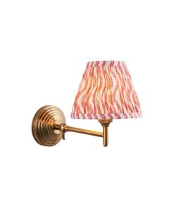 Endon Lighting - Obelisk Fold & Ripple 16cm - 115727 - Aged Brass Pink Wall Light