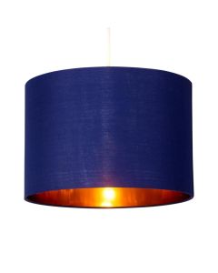 Navy Blue 25cm Light Shade with Gold Inner