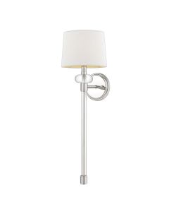 Quoizel Lighting - Barbour - QZ-BARBOUR1-PN - Nickel White Wall Light