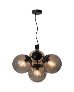 Nordlux - Ivona - 2112153003 - Black Smoked Glass 4 Light Ceiling Pendant Light