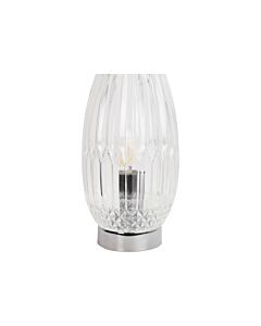 Facet - Chrome with Clear Faceted Glass Table Lamp