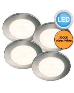 Nordlux - Set of 4 Lismore 4-Set - 76730001 - LED Chrome Clear Cabinet Kits