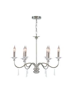 Elstead - Finsbury Park FP6-POL-NICKEL Chandelier