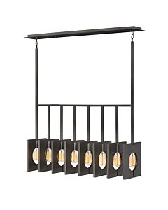 Quintiesse - QN-LUDLOW8-GR - Ludlow 8 Light Pendant - Brushed Graphite