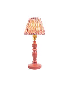 Endon Lighting - Bibury & Ripple 16cm - 115909 - Pink Aged Brass Table Lamp With Shade