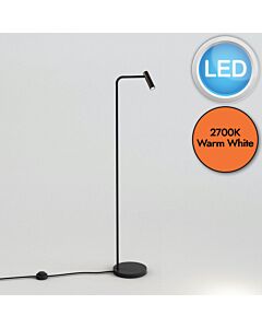 Astro Lighting - Enna - 1058003 - LED Black Floor Reading Lamp