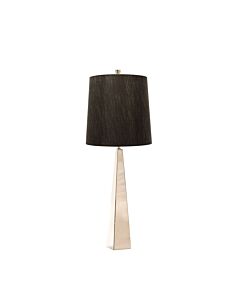 Elstead Lighting - Ascent - ASCENT-TL-PN-BK - Nickel Black Table Lamp With Shade