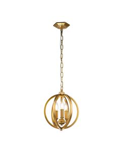 Feiss Lighting - Corinne - FE-CORINNE-3P-S-BB - Brass 3 Light Ceiling Pendant Light