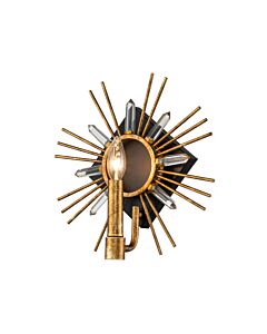 Gilded Nola Lighting - Sun King - GN-SUN-KING-1-G - Gold Leaf Wall Light