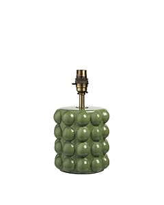 Endon Lighting - Bobble - 111257 - Olive Green Aged Brass Ceramic Base Only Table Lamp