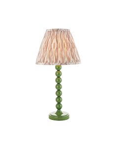 Endon Lighting - Higgledy & Ikat 25cm - 114710 - Green Neutral Table Lamp With Shade