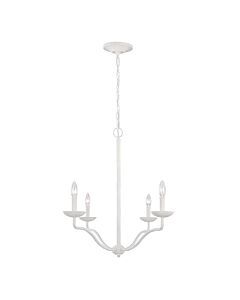 Feiss Lighting - Annie - FE-ANNIE4-PSW - Plaster White 4 Light Chandelier