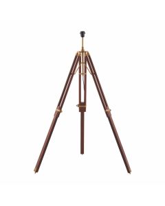 Endon Lighting - Tripod - EH-TRIPOD-FLDW - Wood Solid Brass Base Only Floor Lamp