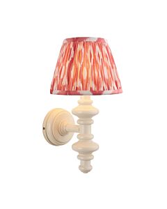 Endon Lighting - Carnaby & Ikat 20cm - 114437 - White Pink Wall Light