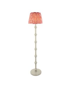 Endon Lighting - Carnaby & Ikat 35cm - 115478 - White Pink Floor Lamp