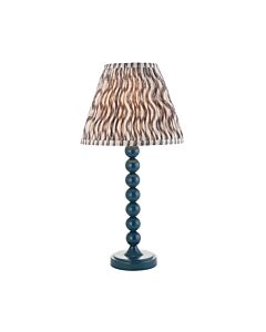 Endon Lighting - Higgledy & Ripple 25cm - 114716 - Blue Grey Table Lamp With Shade