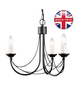 Elstead - Carisbrooke CB3-BLACK Chandelier