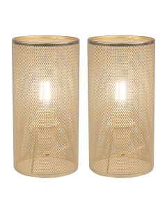 Set of 2 Troy - Gold Table Lamps