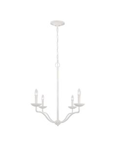 Feiss Lighting - Annie - FE-ANNIE4-PSW - Plaster White 4 Light Chandelier