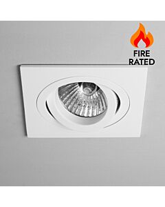 Astro Lighting - Taro Square Adjustable Fire-Rated 1240030 - Fire Rated Matt White Downlight/Recessed Spot Light
