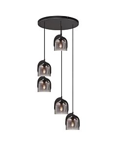 Nordlux - Boshi - 2212613047 - Black Smoked Glass Ceiling Pendant Light