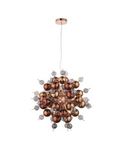 Astral - Polished Copper 9 Light Pendant