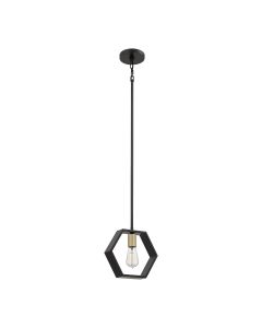 Quoizel Lighting - Bismarck - QZ-BISMARCK-MP-EK - Black Gold Ceiling Pendant Light