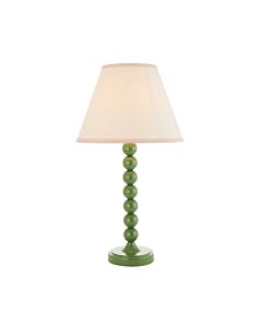 Endon Lighting - Higgledy & Ivy 25cm - 114709 - Green Vintage White Table Lamp With Shade