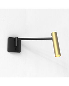 Astro Lighting - Leda - 1457004 & 5040005 - Black Gold Reading Wall Light